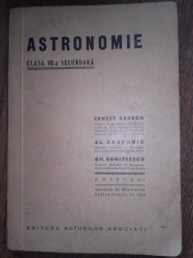 ASTRONOMIE CLASA VII-A SECUNDARA, 1936, ILUSTRATA foto