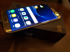 Samsung Galaxy S7 edge gold, sticla display sparta foto