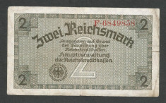 GERMANIA NAZISTA 2 MARCI MARK 1939 1940 1945 [23] Cu zvastica , P-R137a foto