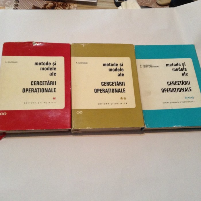 METODE SI MODELE ALE CERCETARII OPERATIONALE - A. KAUFMANN 3 VOL,RM1