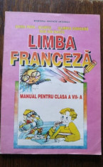 D - Manual limba franceza, clasa a VII-a de studiu, 1998 foto