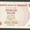 ZIMBABWE 10000000 10.000.000 DOLARI DOLLARS 2008 [3] P-55 , XF+