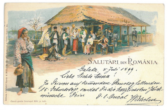 2959 - ETHNIC, Country life, Litho, Port Popular - old postcard - used - 1899