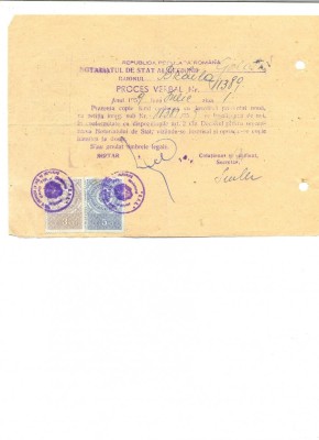 Z24 DOCUMENT VECHI -CERTIFICAT DE ABSOLVIRE LICEU-SOBOLEVSCHI PETER -1959 BRAILA foto