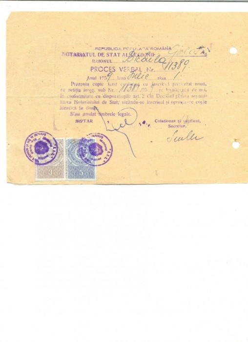 Z24 DOCUMENT VECHI -CERTIFICAT DE ABSOLVIRE LICEU-SOBOLEVSCHI PETER -1959 BRAILA