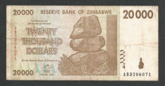 ZIMBABWE 20000 20.000 DOLARI DOLLARS 2008 [19] P-73a foto