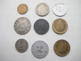 7844-Set 8 monede Serbia intre 1183-1938+ 1 Dinar Jugoslavia.