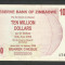 ZIMBABWE 10000000 10.000.000 DOLARI DOLLARS 2008 [16] P-55