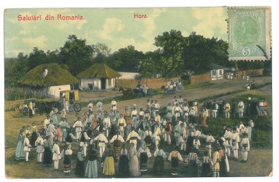 337 - ETHNICS, Dans HORA - old postcard - used - 1907 foto