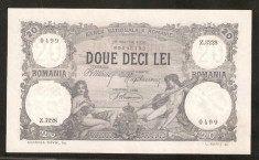 Bancnota de 20 Lei 25 martie 1920-Frumoasa foto