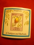 Colita Fauna- Pasari 2002 - bloc Antigua si Barbuda