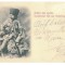 860 - ETHNIC man, shepherd, port popular - old postcard - used - 1898