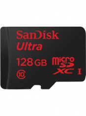 Card memorie SanDisk 128 Gb class 10 + adapter foto