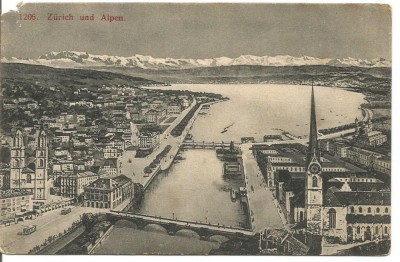 (A) carte postala(ilustrata)-ELVETIA-ZURICH foto