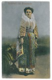 2873 - ETHNIC woman - old postcard, CENSOR - used - 1918