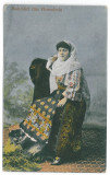 3629 - ETHNIC woman, port popular - old postcard - unused, Necirculata, Printata