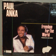 PAUL ANKA - FREEDOM FOR.../TO YOUNG TO..(1987/BMG/RFG) -Vinil Single pe '7/NM