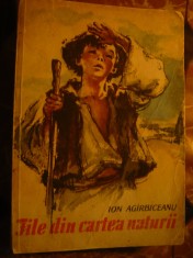 I.Agirbiceanu -File din Cartea Naturii -Ed.1964 Tineretului ,ilustratii Coca Cre