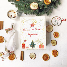 Magic Christmas Gift Box &amp;amp;#8211; Set Craciun cutie personalizata cu lumanare decorativa, ceai si ornament foto