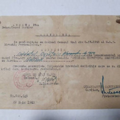 Brevet provizoriu de Cruciada impotriva Comunismului cu bareta Odessa WW2 1943