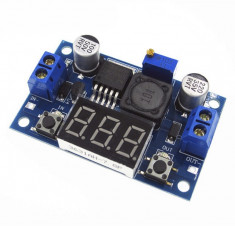 DC-DC converter step-down, IN: 4.0-40V, OUT: 1.3-37V, (2A) voltmetru (DC273) foto