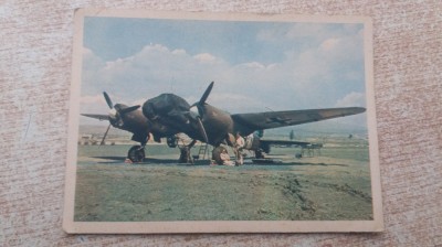 C.P. ww2 Avion German- Ju 88. foto