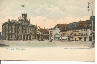 (A) carte postala(ilustrata)-GERMANIA-Weimar.Marktplatz foto