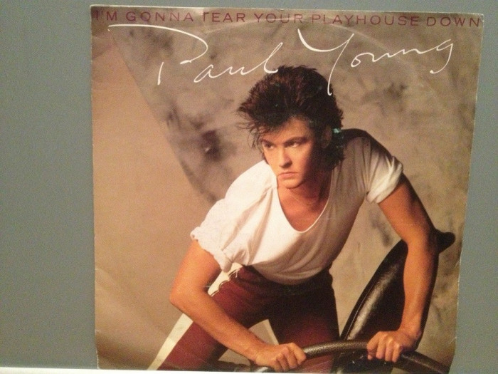 PAUL YOUNG - I&#039;M GONNA TEAR.../BROKEN MAN (1984/CBS/RFG) -Vinil Single pe &#039;7/NM