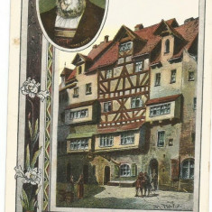 (A) carte postala(ilustrata)-GERMANIA-NURNBERG-litho