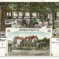 (A) carte postala(ilustrata)-GERMANIA-GASCHWITZ -litho