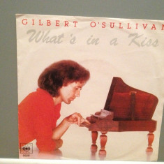 GILBERT O'SULLIVAN - WHAT'S IN A KISS/DOWN.(1980/CBS/RFG)- Vinil Single pe '7/NM