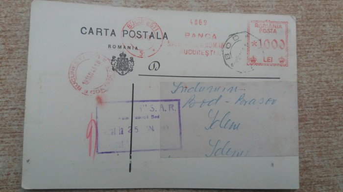 C.P. Reclama - Brasov Bod- B.N.R. 1943