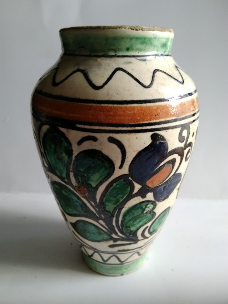 Vas vechi din ceramica, | arhiva Okazii.ro
