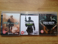 3 jocuri PLAYSTATION 3 / PS3 : CALL OF DUTY Modern Warfare 2 , 3 + BLACK OPS foto