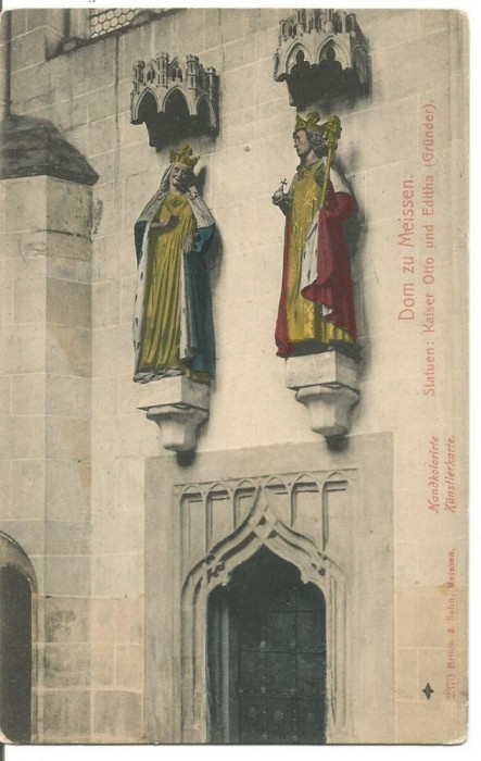 (A) carte postala(ilustrata)-GERMANIA-Detaliu din Catedrala Meissen