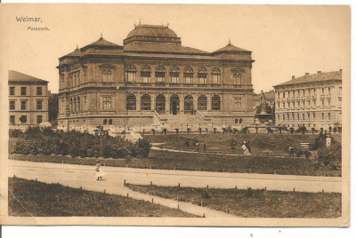 (A) carte postala(ilustrata)-GERMANIA-Weimar-Muzeul foto