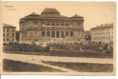 (A) carte postala(ilustrata)-GERMANIA-Weimar-Muzeul foto