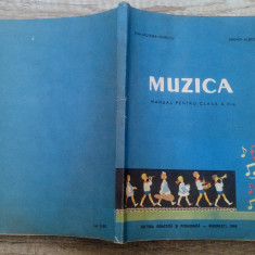 Muzica, manual clasa a III-a - Ana Motora-Ionescu/ 1966, cu ilustratii