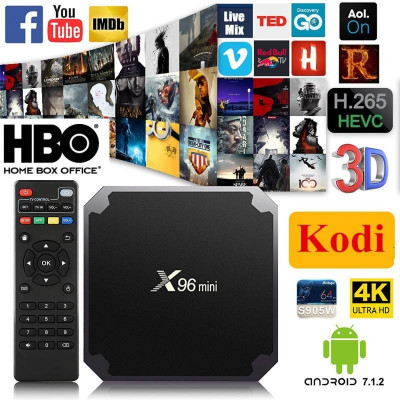 Mini PC TV Box X96 Mini, 4K, Quad-Core, 1/8GB, WiFi, HDMI, Android 7.1 ext. IR foto