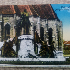 Statuia lui Matia/ Matei Corvin, Cluj-Napoca// Carte Postala, C.P., CP