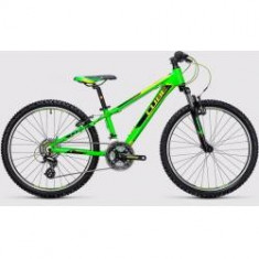 BICICLETA COPII CUBE KID 240 Black Green 2017 foto