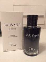 Parfum TESTER original Sauvage Christian Dior 100ml foto