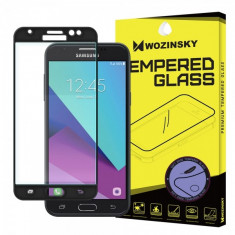 Folie Protectie ecran antisoc Samsung Galaxy J3 (2017) J330 WZK Tempered Glass Full Face neagra Blister Originala foto