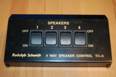 Cutie control-switch 4 perechi boxe Rudolph Schmidt 4 Way speaker control TC-5 foto