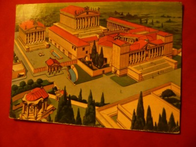 Ilustrata Reclama Baalbek - reconstructia templelor in Liban foto