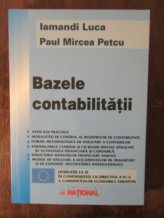BAZELE CONTABILITATII - IAMANDI LUCA , PAUL MIRCEA PETCU