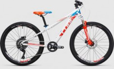 BICICLETA COPII CUBE KID 240 SL White Red 2017 foto