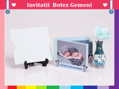 Invitatii Botez Gemeni - Duble foto