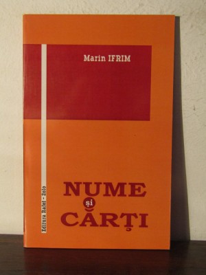 NUME SI CARTI -MARIN IFRIM foto