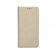 Husa Piele Huawei Y6 (2017) Case Smart Magnet aurie foto